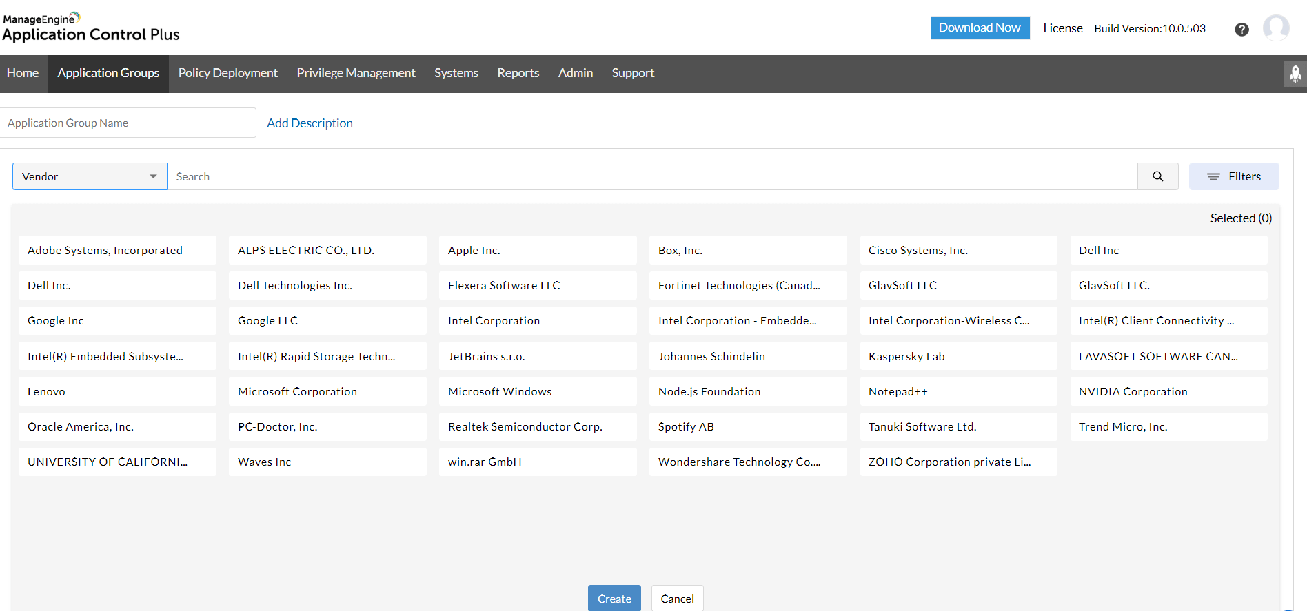 Blacklisting software
