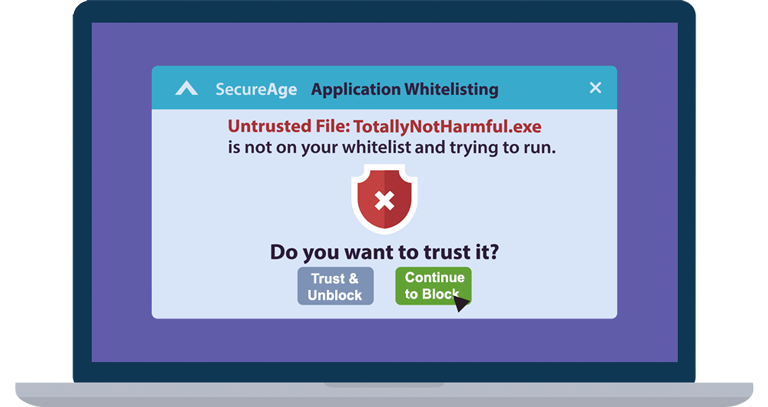 Application whitelisting software